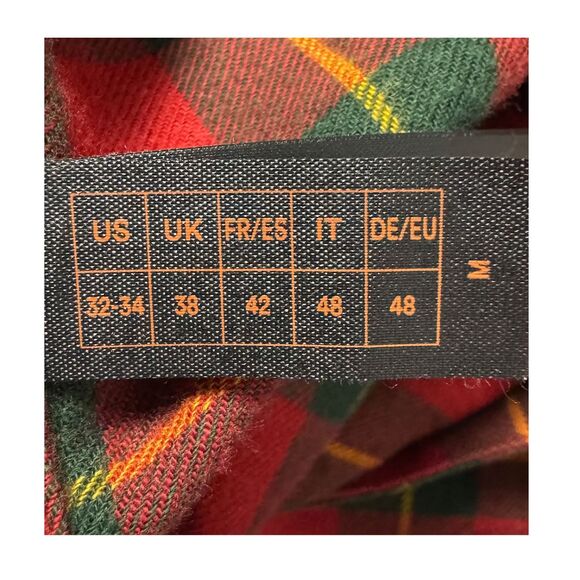 Savage X Fenty Pajama Top Mens Sleep Flannel Feels Plaid Relaxed Fit Medium - Picture 7 of 8